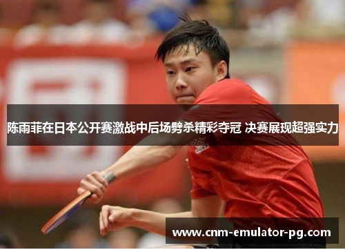 陈雨菲在日本公开赛激战中后场劈杀精彩夺冠 决赛展现超强实力 陈雨菲在日本公开赛激战中后场劈杀精彩夺冠 决赛展现超强实力